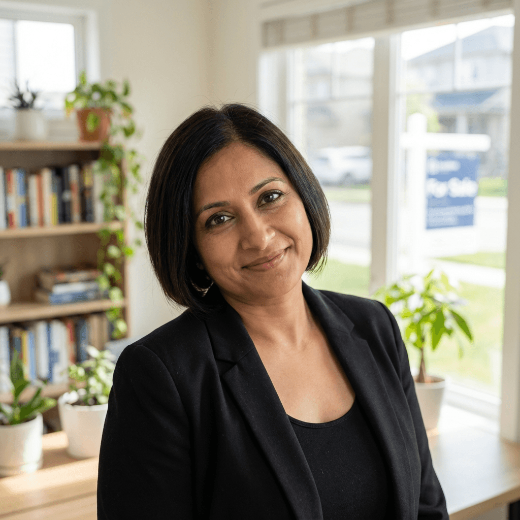 Portrait of Priya Raman, owner of Raman Interiors